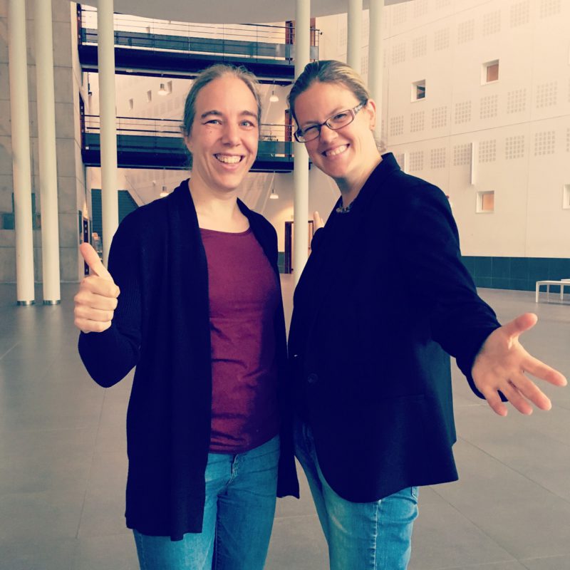 Kim Hilgert en Griet Deca Kim Hilgert en Griet Deca