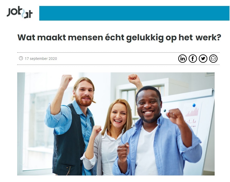 2020.09.17 Jobat - wat maakt mensen gelukkig op het werk