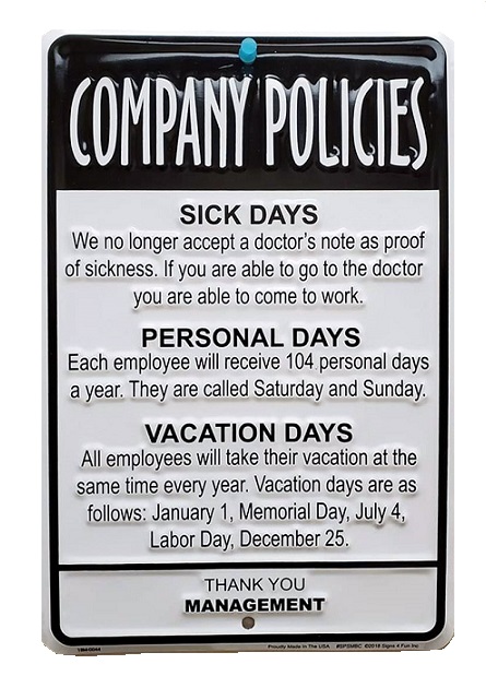 Toxic Worplace example