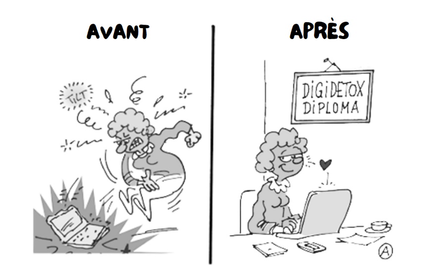 Digital Detox avant-apres