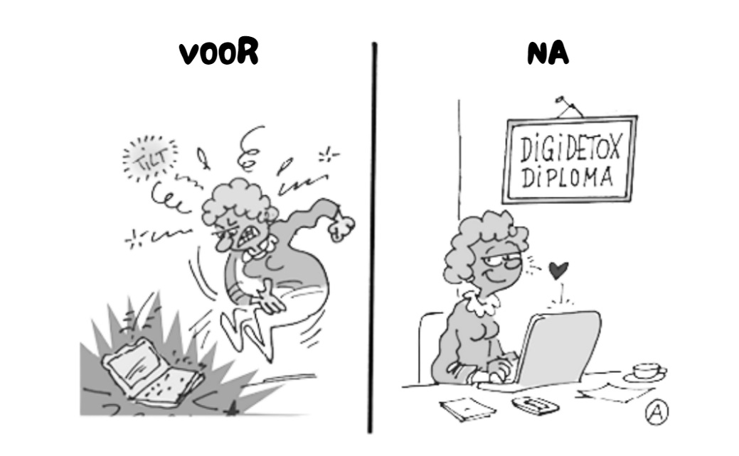 Digital Detox voor-na